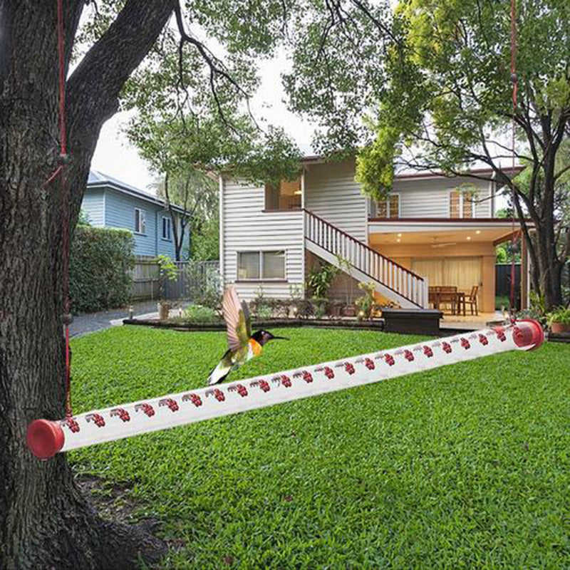Hanging Red Tube Feeder Flower