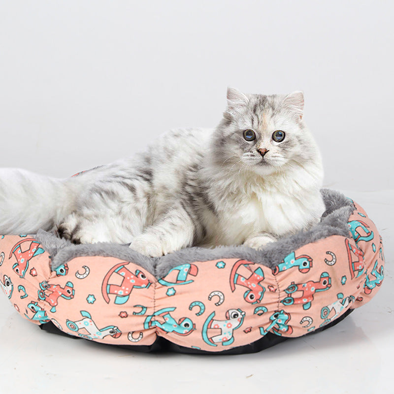 Cozy Donut Cat Bed