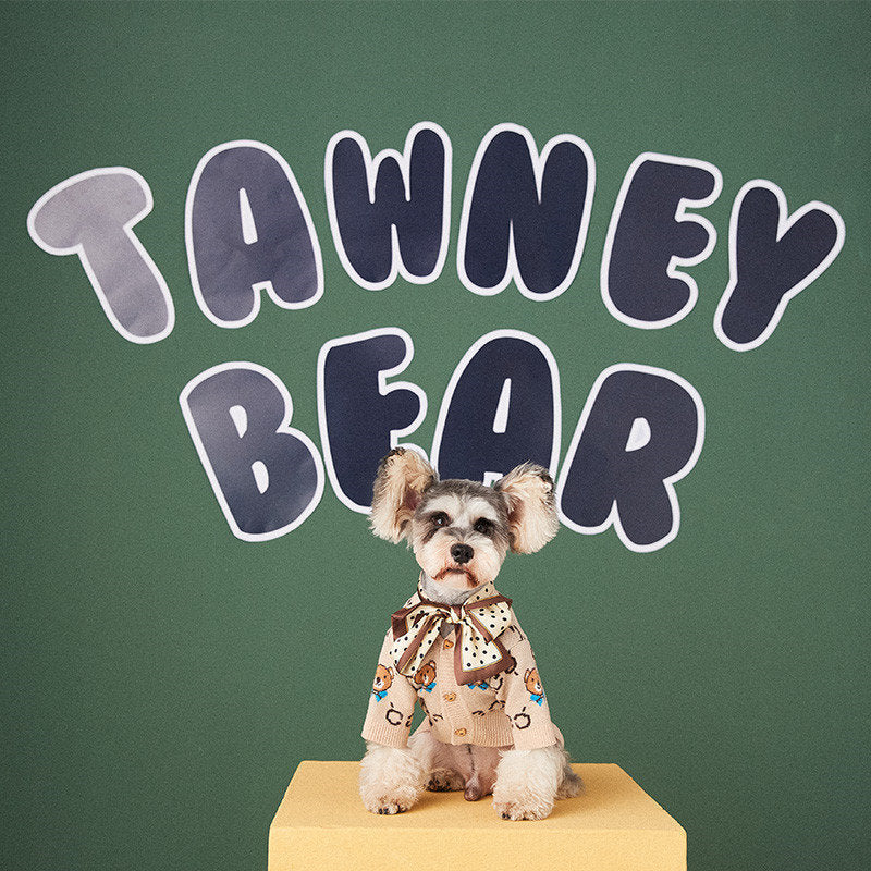 Pet Teddy Sweater Cardigan