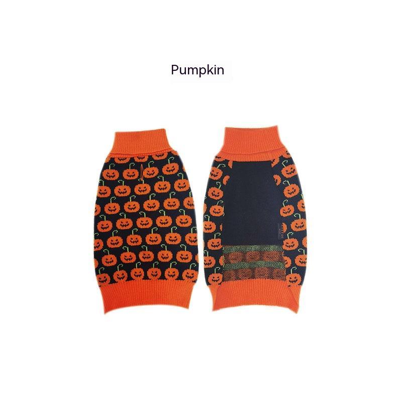 Halloween Pumpkin Dog Sweaters