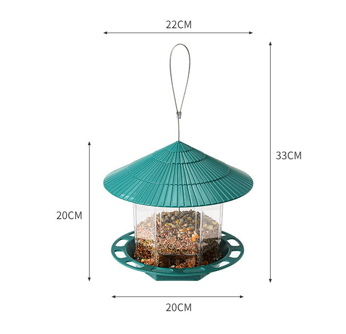 Hanging Transparent Bird Feeder