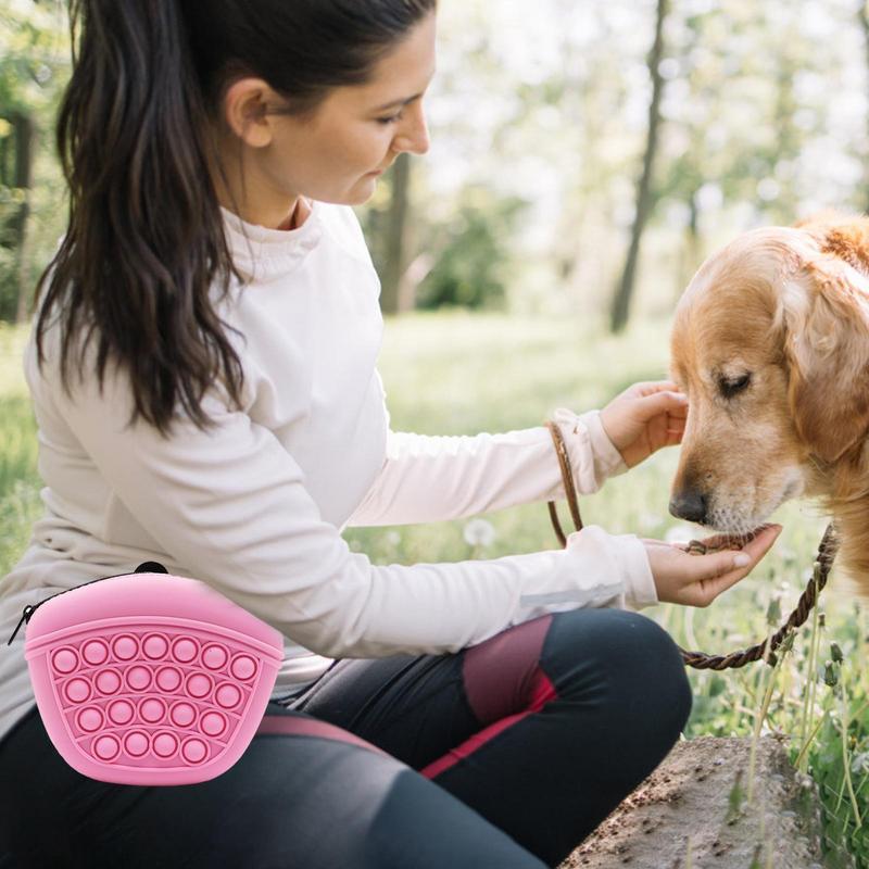 Silicone Dog Treat Bag With Fidget Fun