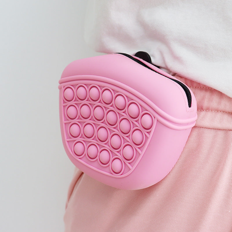 Silicone Dog Treat Bag With Fidget Fun