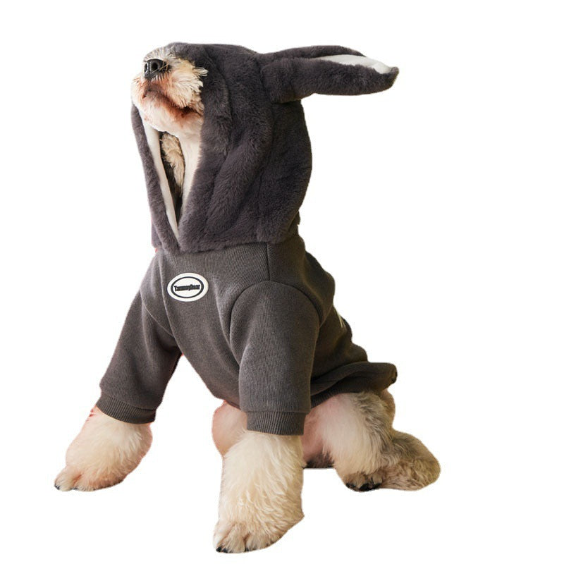 Dog Fleece Sweater with Hood