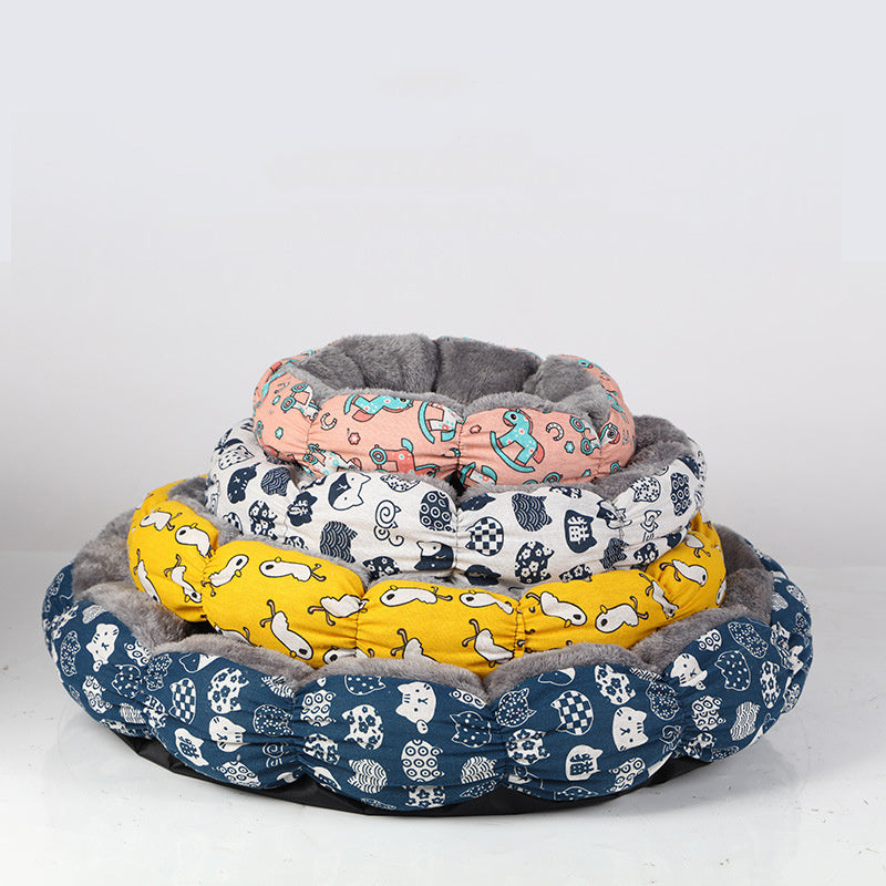 Cozy Donut Cat Bed