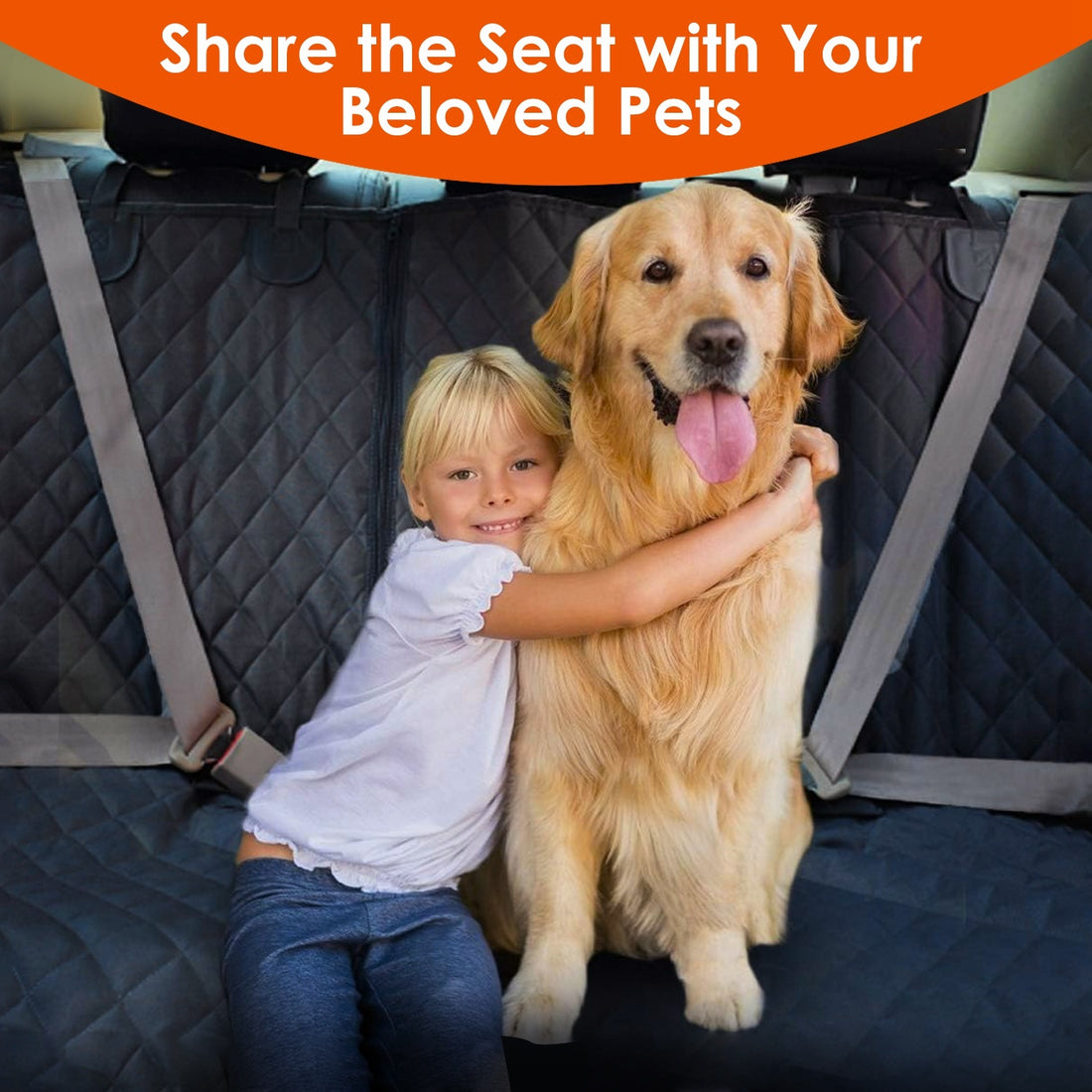 Rear Car Seat Cover for Pet Travel