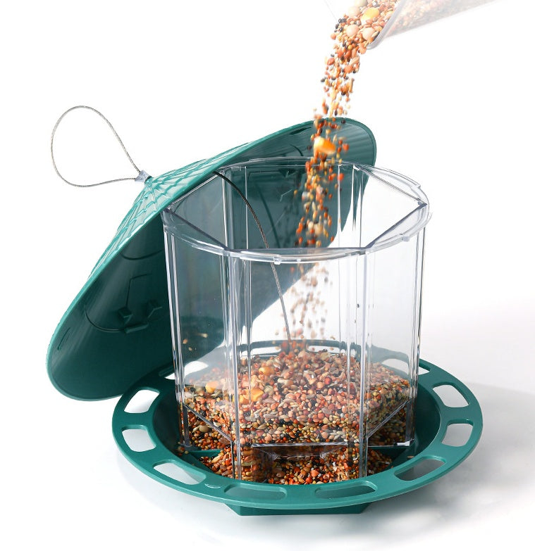 Hanging Transparent Bird Feeder