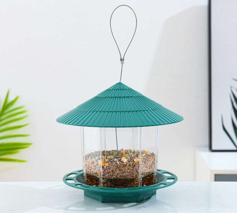 Hanging Transparent Bird Feeder