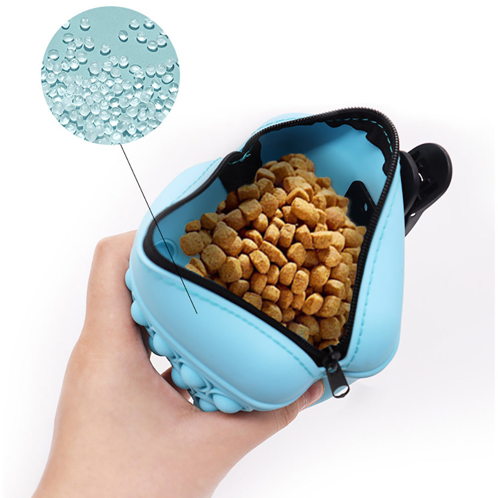 Silicone Dog Treat Bag With Fidget Fun