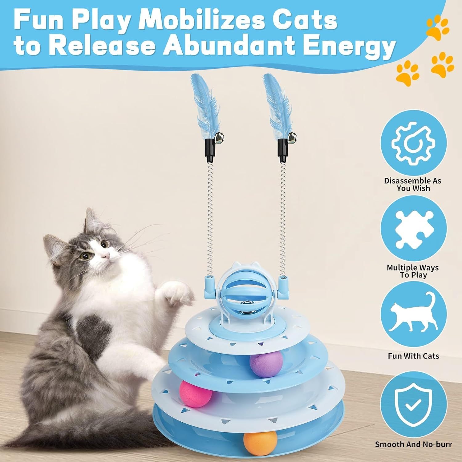 Cat Toys For Indoor Cats Kitten Toys