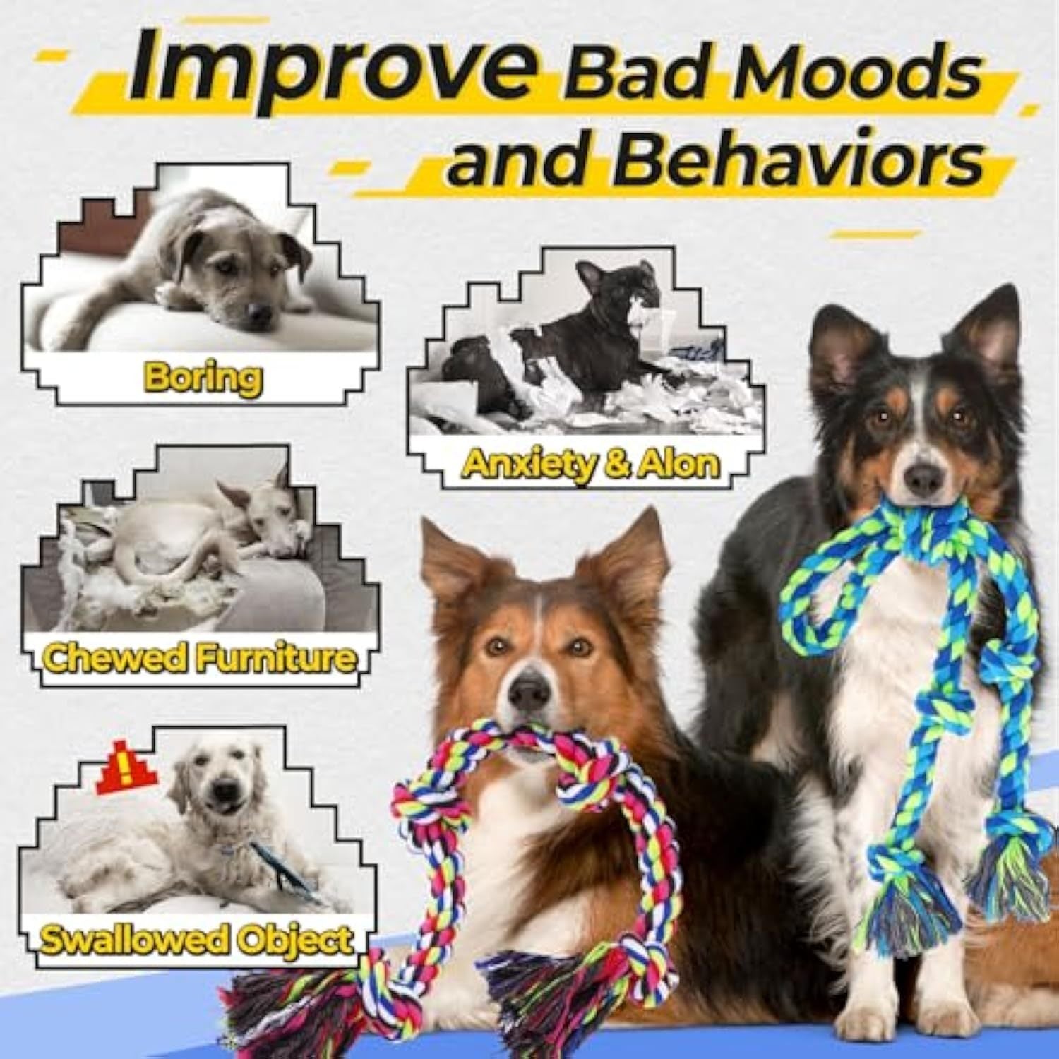 Heavy Duty Dog Rope Toy For Aggressive Chewers