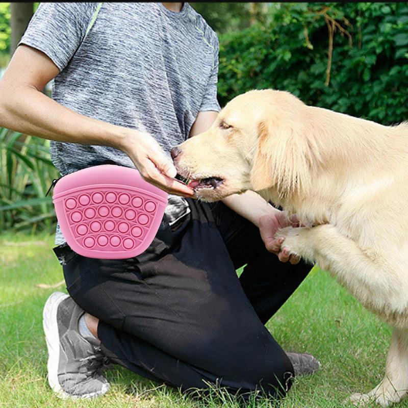 Silicone Dog Treat Bag With Fidget Fun