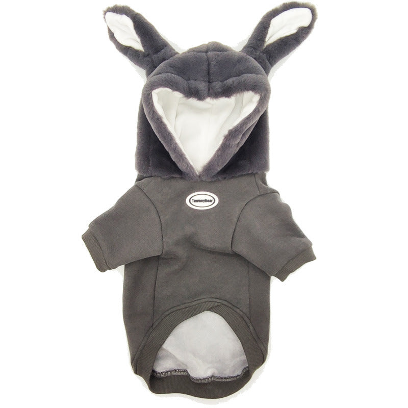 Dog Fleece Sweater with Hood