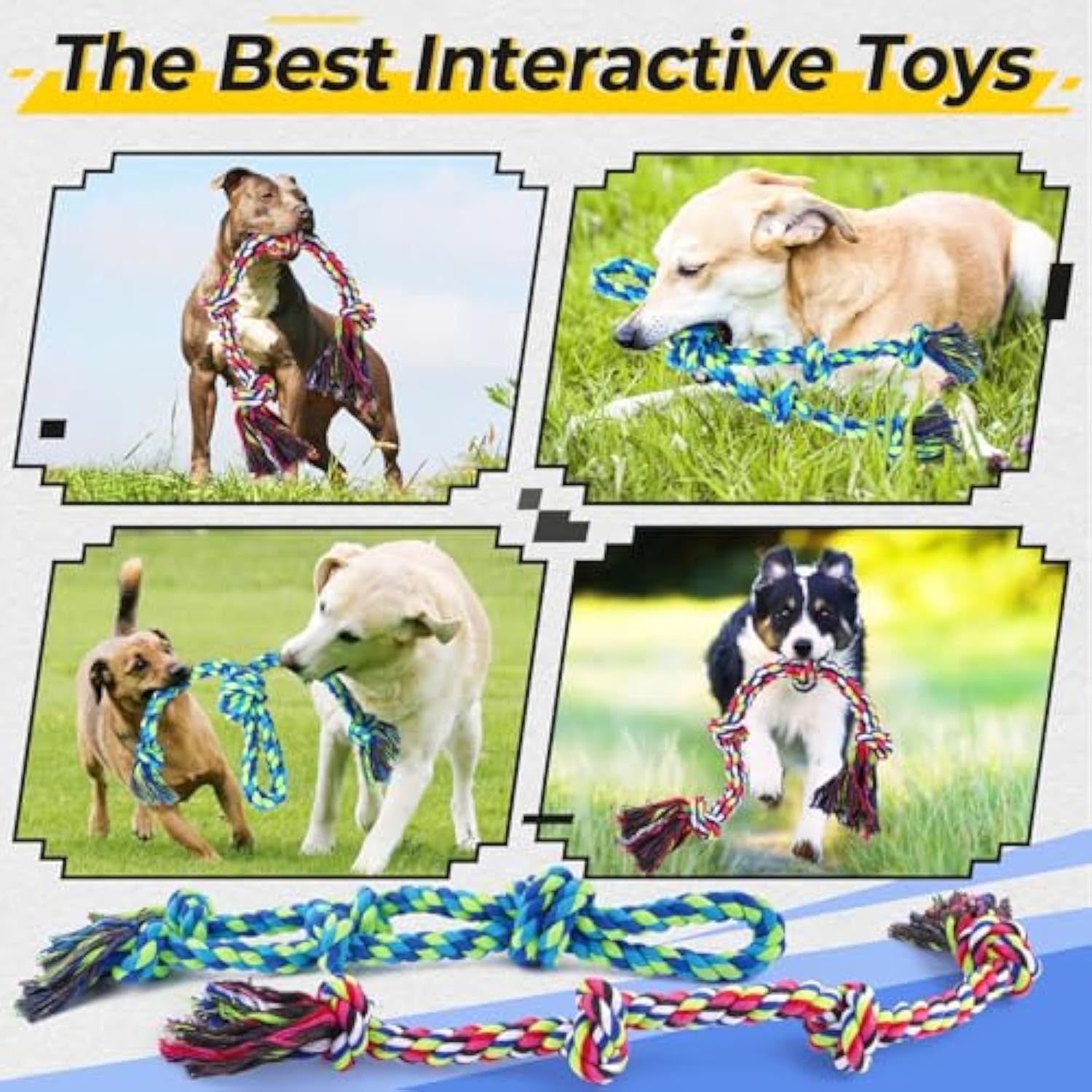Heavy Duty Dog Rope Toy For Aggressive Chewers